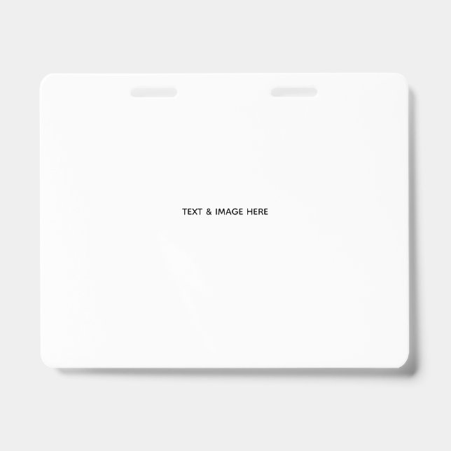Create Your Own white Badge (Back)