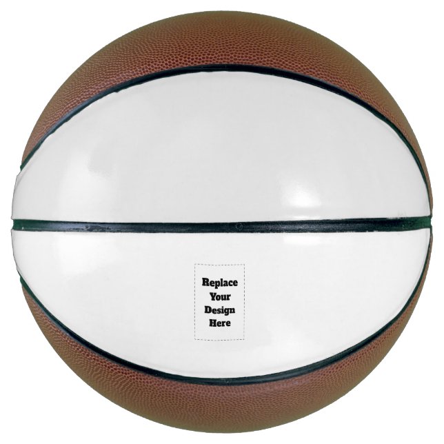 Create Your Own white  Basketball (Front)