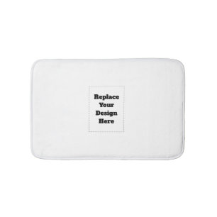 Create Your Own white  Bath Mat