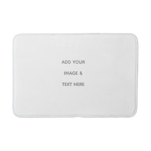 Create Your Own white  Bath Mat