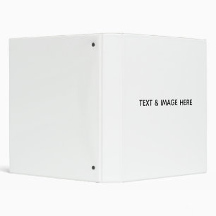 Create Your Own white Binder