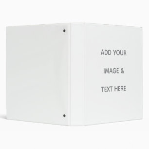 Create Your Own white Binder