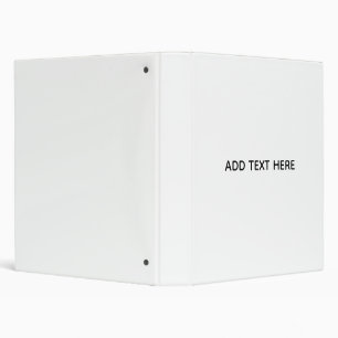 Create Your Own White Binder