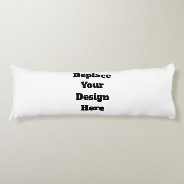 Create Your Own white  Body Pillow (Front)