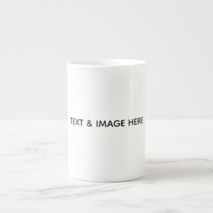 Create Your Own white Bone China Mug