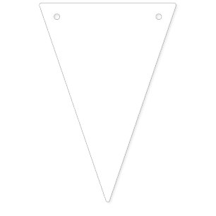 Create Your Own white Bunting Flags