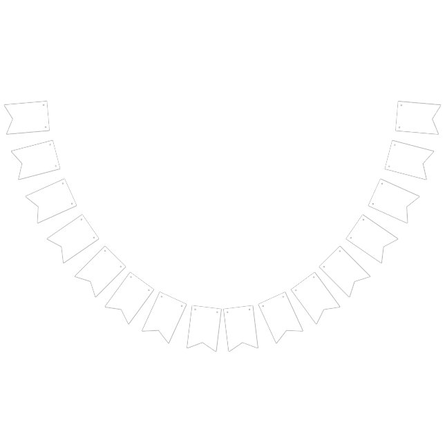  Create Your Own white Bunting Flags (All)