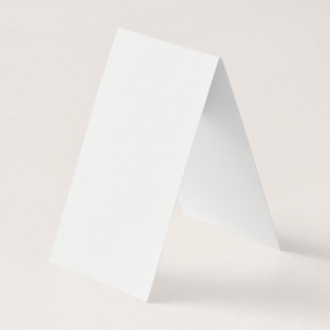 Create Your Own White  Business Card (Back)