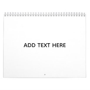 Create Your Own White Calendar