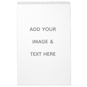 Create Your Own white  Calendar