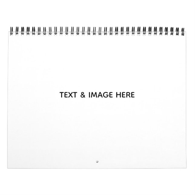 Create Your Own white Calendar (Cover)