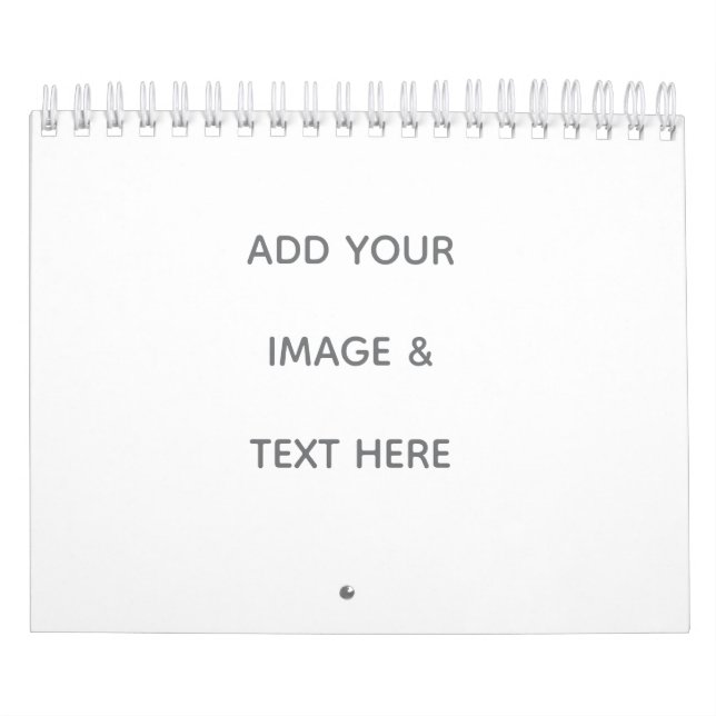 Create Your Own white  Calendar (Cover)