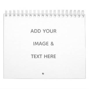 Create Your Own white  Calendar