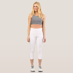  Create Your Own white  Capri Leggings