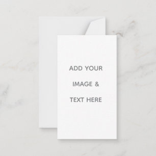 Create Your Own white  Card