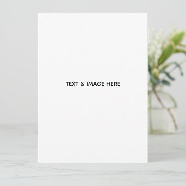 Create Your Own white Card (Standing Front)