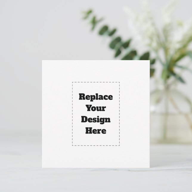 Create Your Own white  Card (Standing Front)