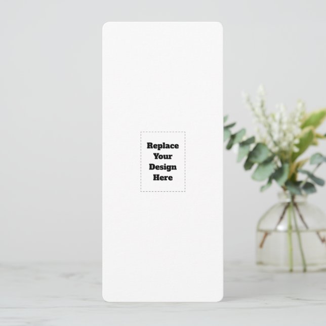 Create Your Own white  Card (Standing Front)