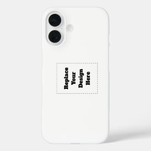 Create Your Own white  iPhone 16 Case
