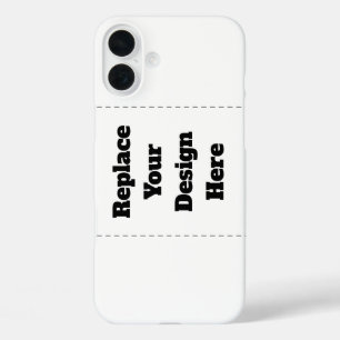 Create Your Own white  iPhone 16 Plus Case