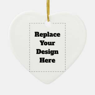 Create Your Own white Ceramic Ornament