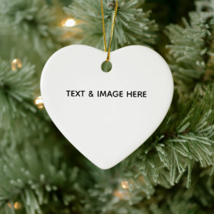Create Your Own white Ceramic Ornament