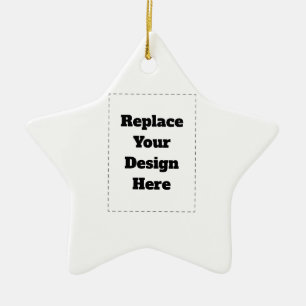 Create Your Own white  Ceramic Ornament