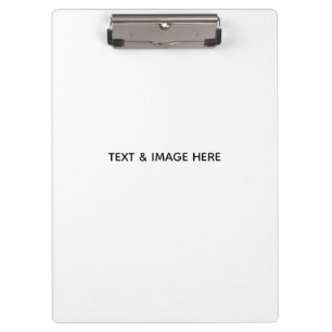 Create Your Own white Clipboard