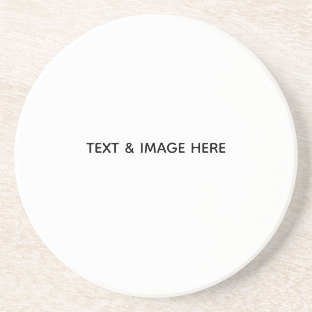 Create Your Own white Coaster (Front)