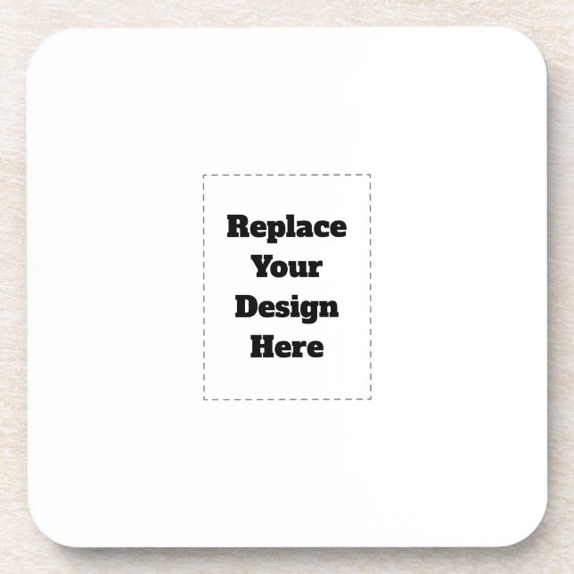 Create Your Own white  Coaster (Front)