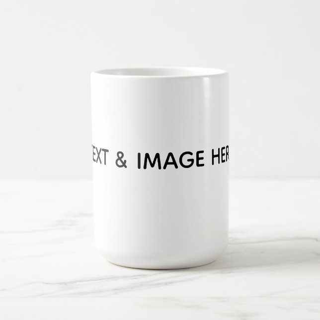Create Your Own white Coffee Mug (Center)