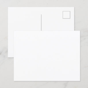 Create Your Own White Custom Announcement Postcard