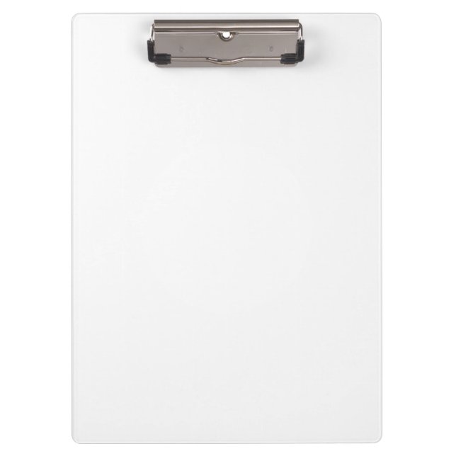 Create Your Own White Custom Clipboard (Front)