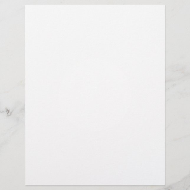 Create Your Own White Custom Letterhead (Front)