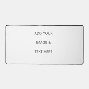 Create Your Own white  Desk Mat