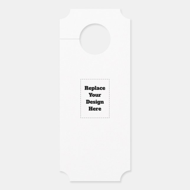 Create Your Own white  Door Hanger (Front)