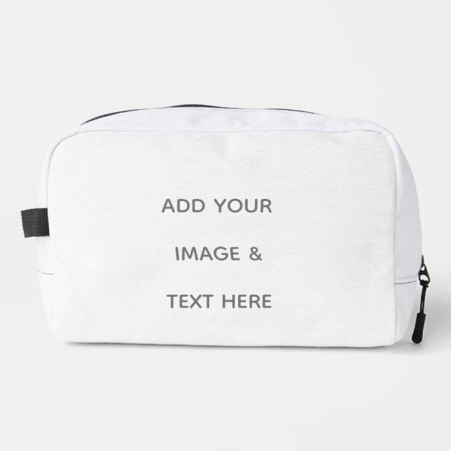 Create Your Own white  Dopp Kit (Front)