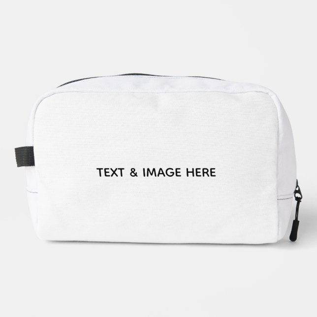 Create Your Own white Dopp Kit (Front)
