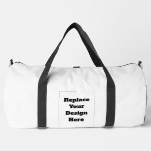 Create Your Own white  Duffle Bag