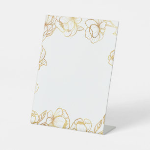 Create Your Own White Elegant Pedestal Sign