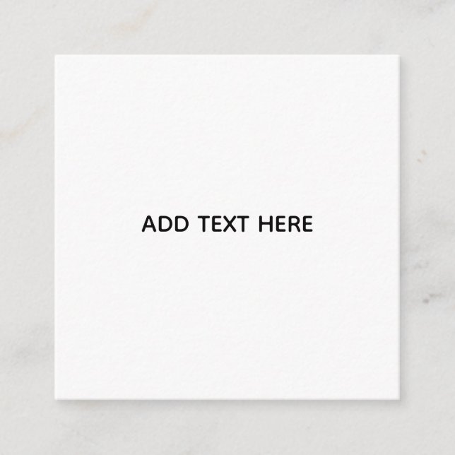 Create Your Own White  Enclosure Card (Front)