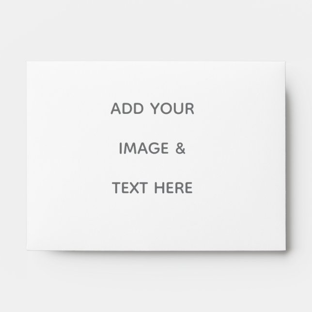 Create Your Own white  Envelope (Front)