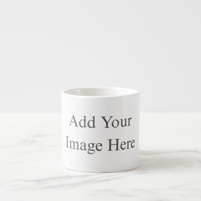 Create Your Own white  Espresso Cup (Front)