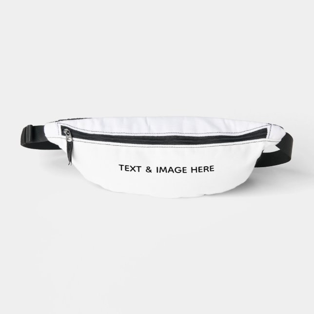 Create Your Own white Fanny Pack (Front)
