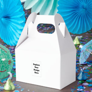 Create Your Own white Favor Box