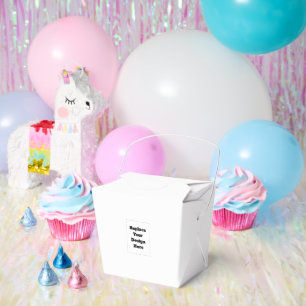 Create Your Own white Favor Box