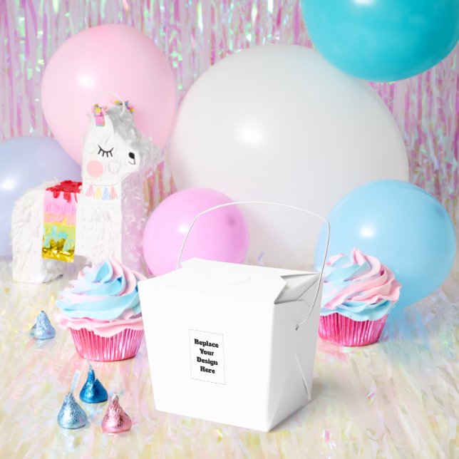 Create Your Own white  Favor Box (Party)