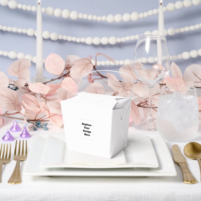 Create Your Own white  Favor Box (Wedding)