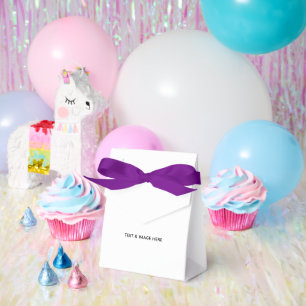 Create Your Own white Favor Box