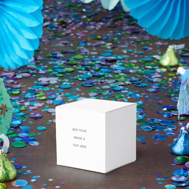 Create Your Own white  Favor Box (Party)